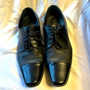 Men’s Calvin Klein Bram Diamond Leather Dress Shoes Black 👞 😍